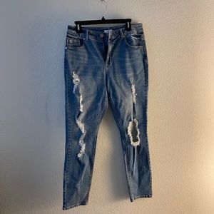 Distressed Boyfriend Jeans